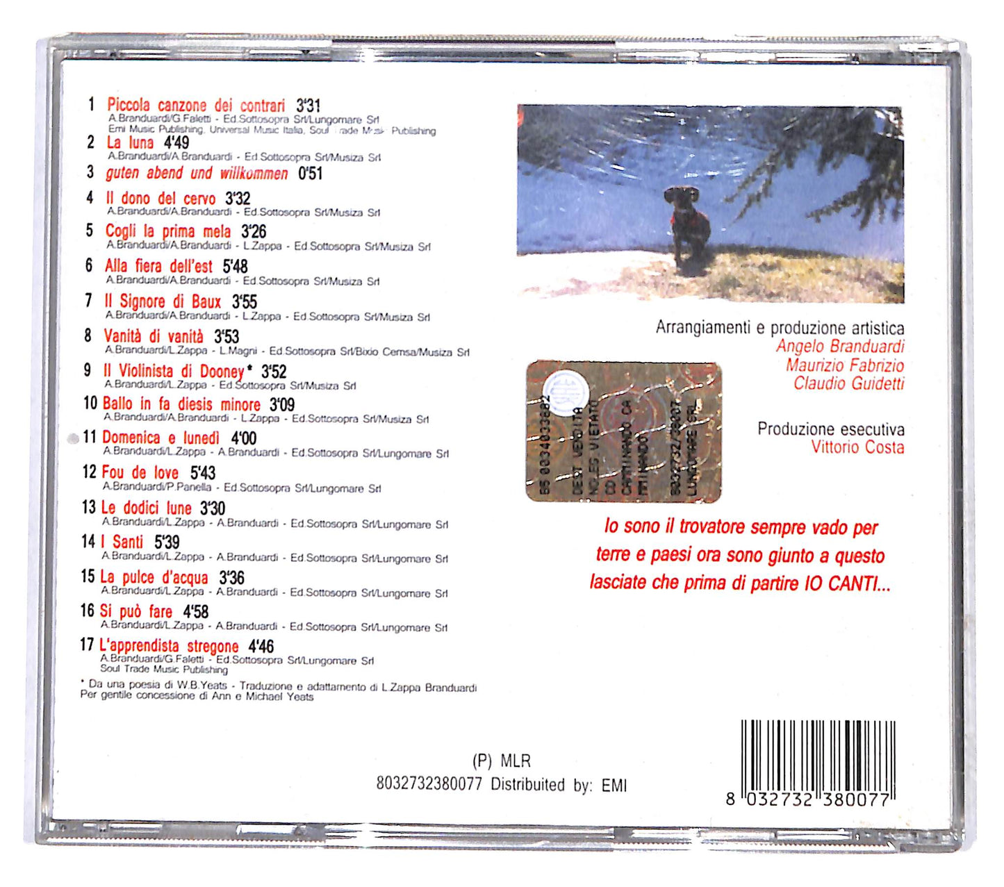 EBOND Angelo Branduardi - Camminando Camminando CD CB041919
