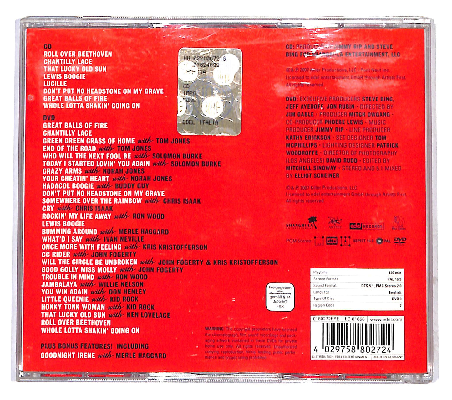 EBOND Jerry Lee Lewis - Last Man Standing Live +DVD CD CB041921