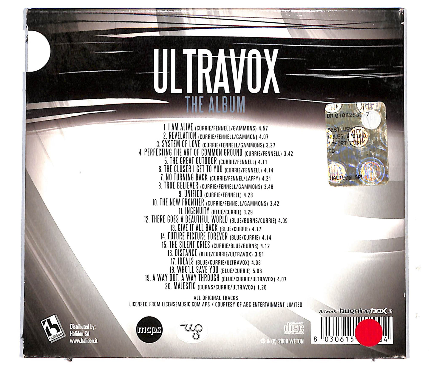EBOND Ultravox - The Album CD CB041945
