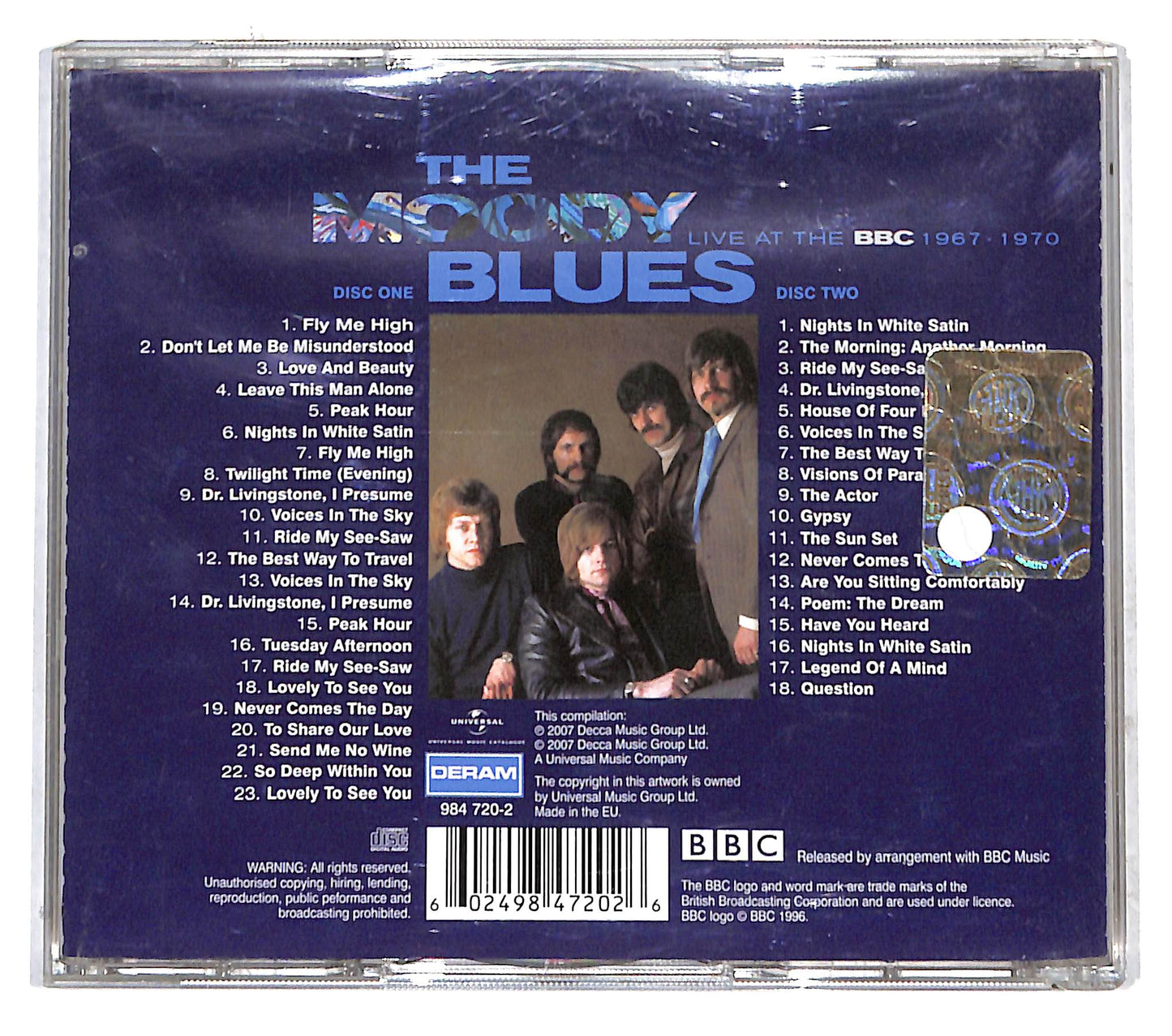 EBOND The Moody Blues - Live At The BBC 1967-1970 CD CB041960