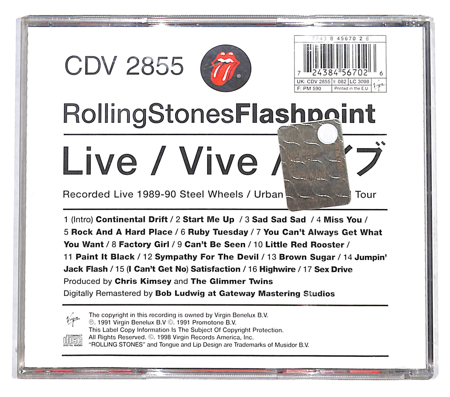 EBOND Rolling Stones - Flashpoint CD CB041962