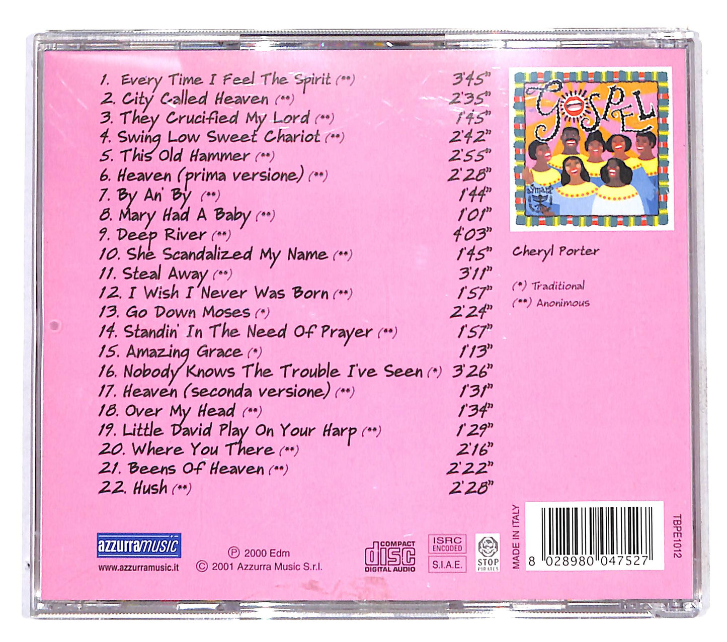 EBOND Cheryl Porter - Gospel CD CB042252