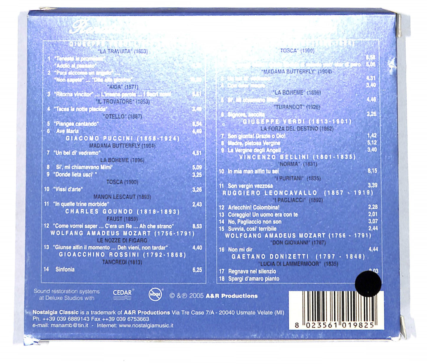EBOND Renata Tebaldi - Soprano Divas CD CB042602