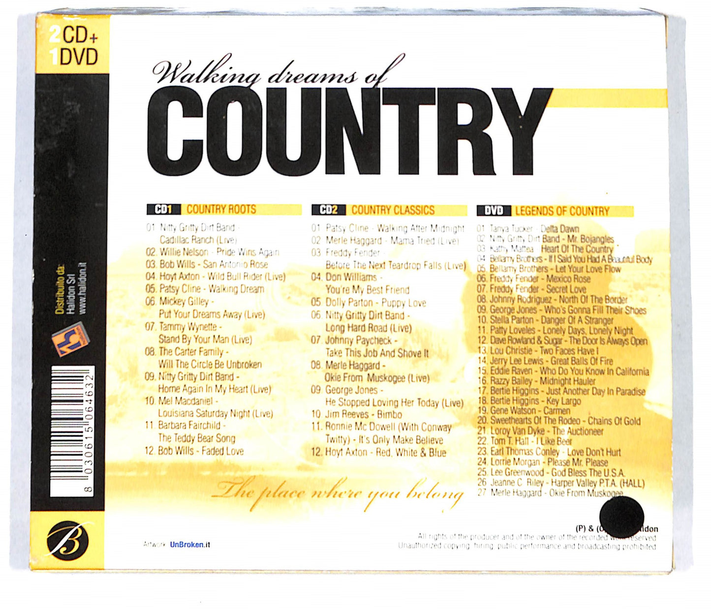 EBOND Various - Walking dreams of Country 2cd+1dvd CB042603