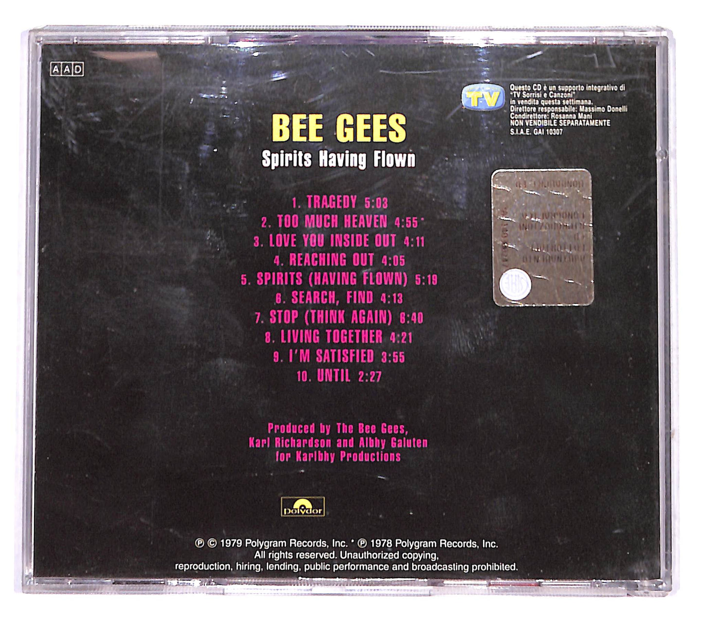 EBOND Bee Gees - Spirits Having Flown EDITORIALE CD CB042631