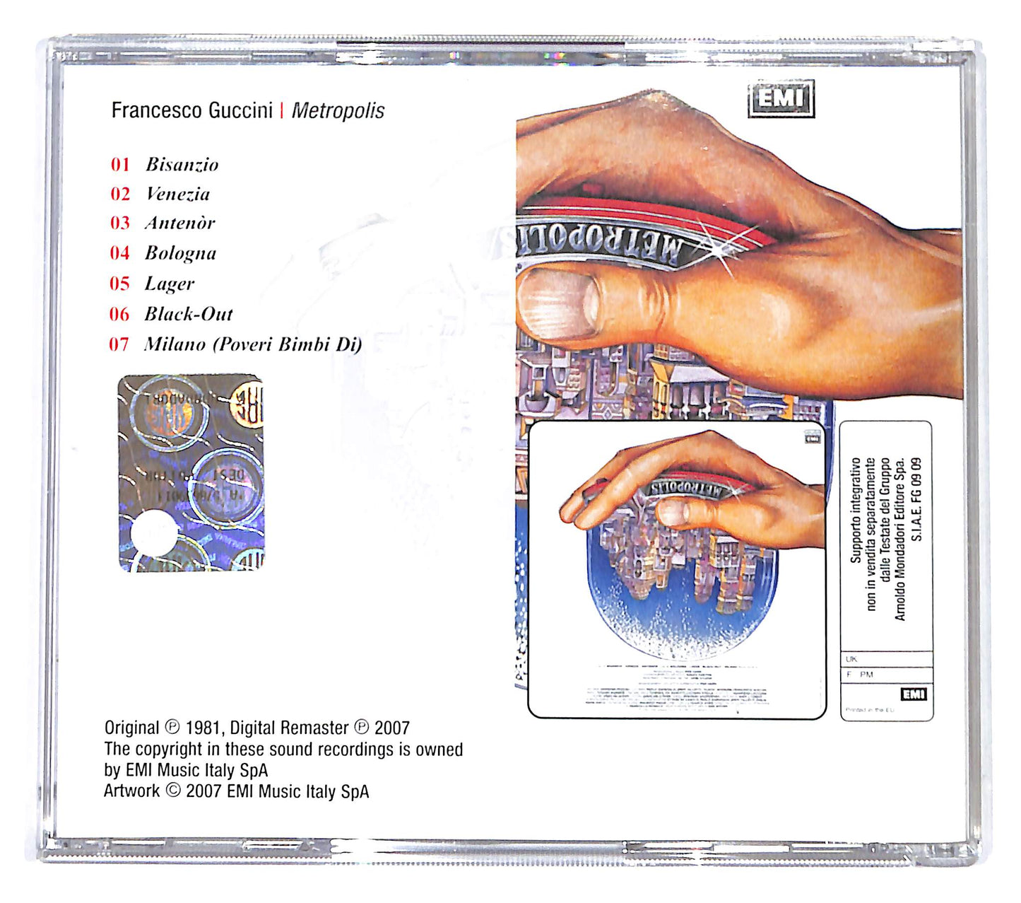 EBOND Francesco Guccini - Metropolis EDITORIALE CD CB043231