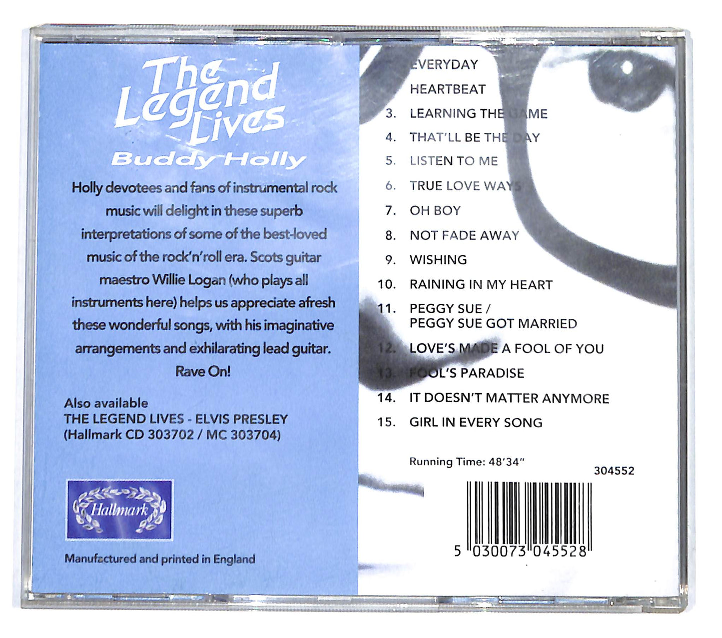 EBOND Willie Logan - The Legend Lives - Buddy Holly CD CB043250