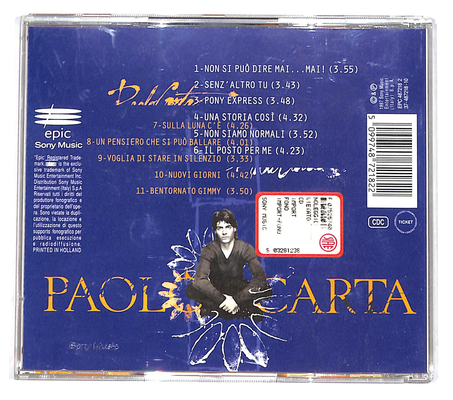 EBOND Paolo Carta - Paolo Carta CD CB043262