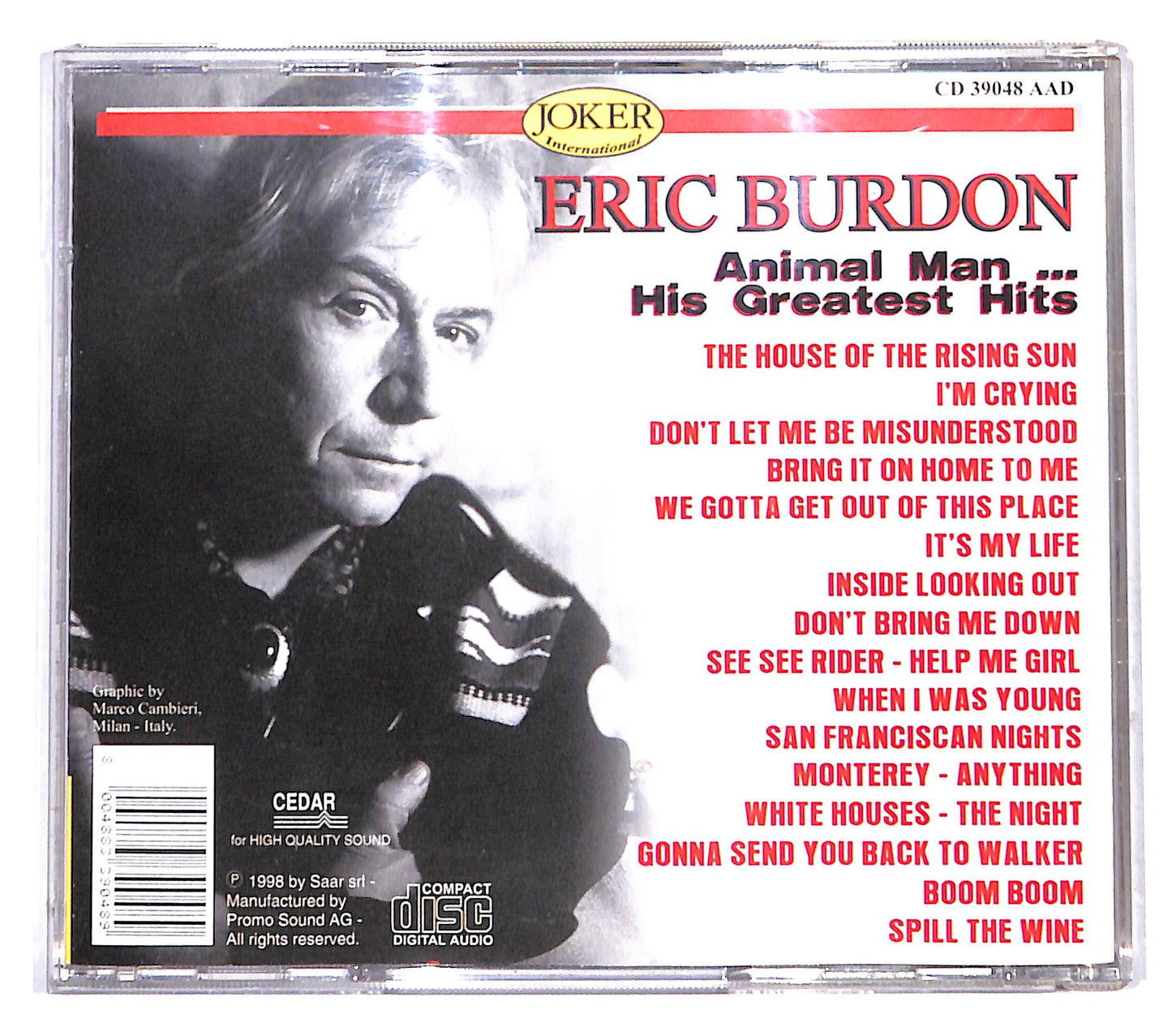 EBOND Eric Burdon - Animal Man...His Greatest Hits CD CB044620