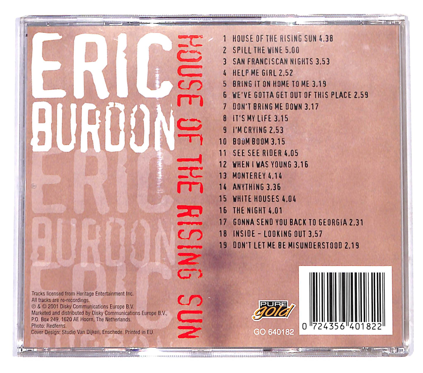EBOND Eric Burdon - House Of The Rising Sun CD CB044624