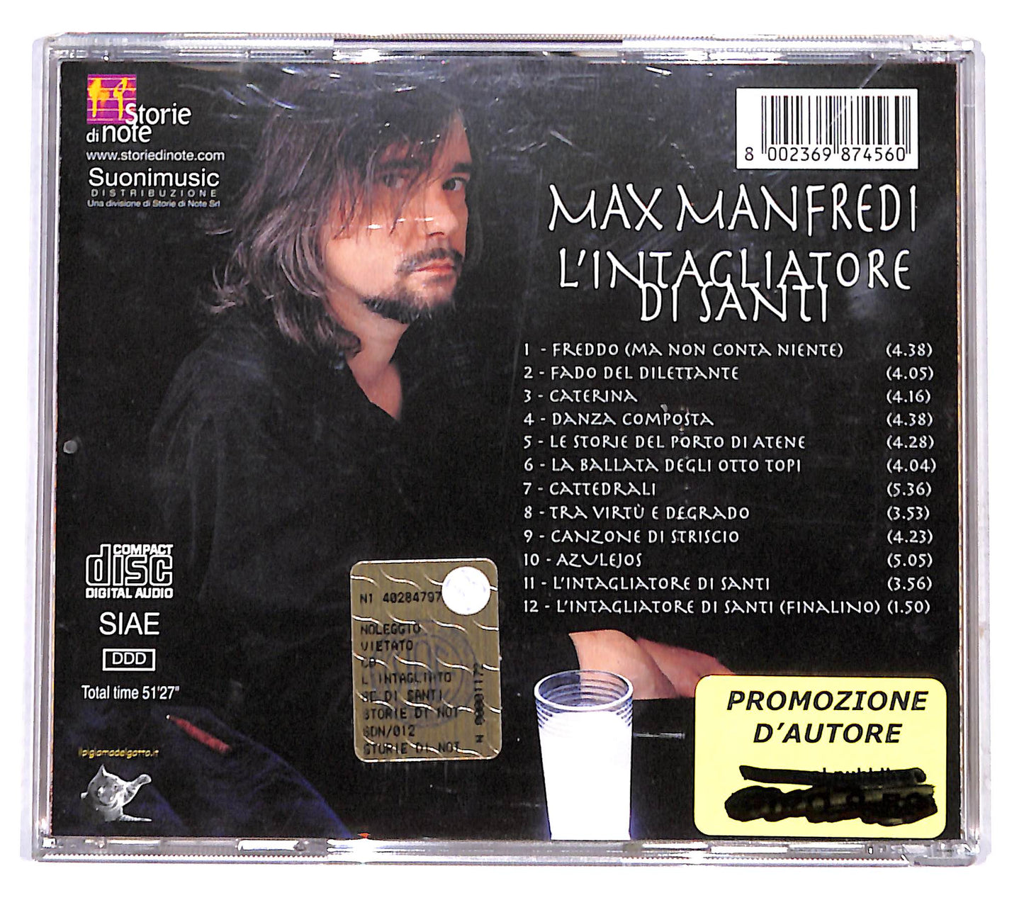EBOND Max Manfredi - L'Intagliatore Di Santi CD CB044626