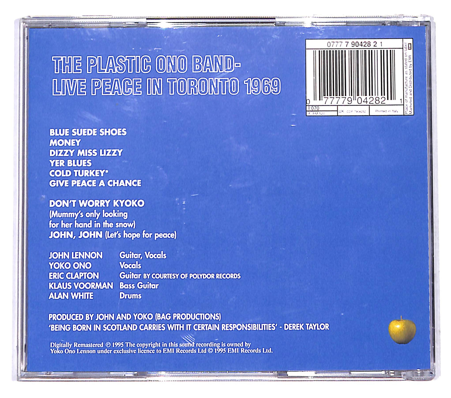 EBOND The Plastic Ono Band - Live Peace In Toronto 1969 CD CB044628