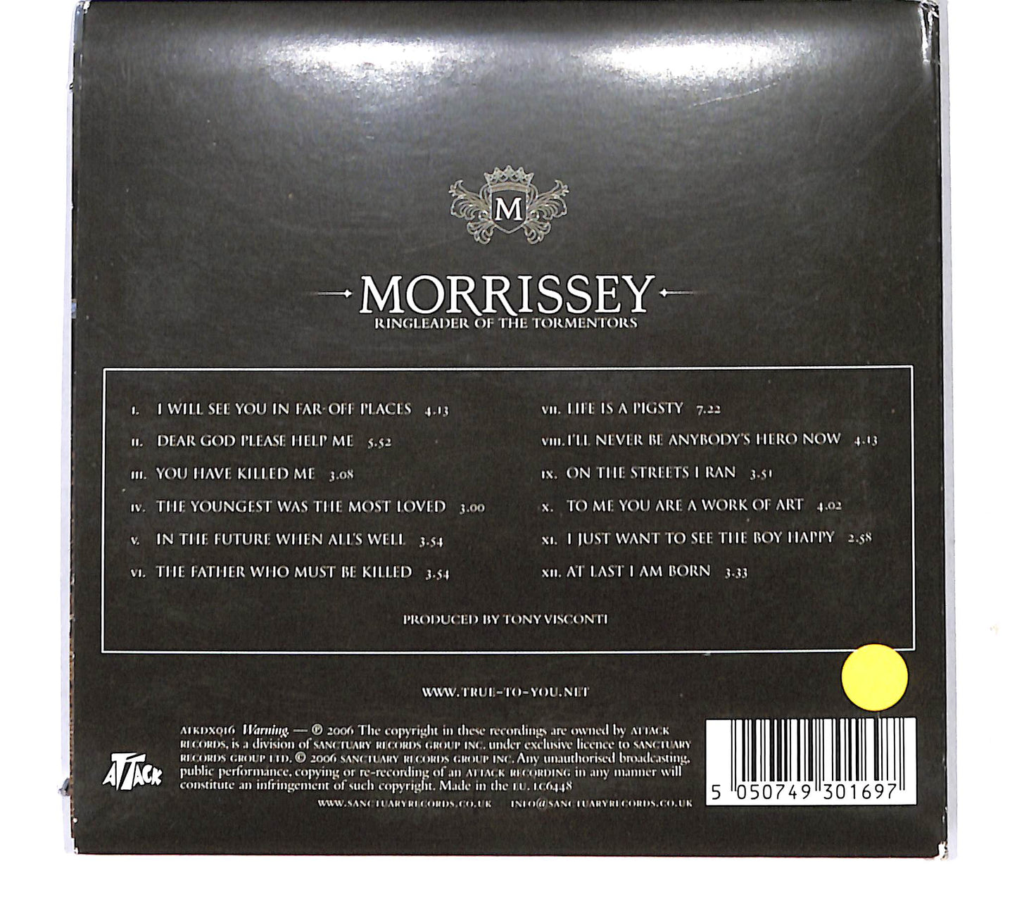 EBOND Morrissey - Ringleader Of The Tormentors CD CB044665