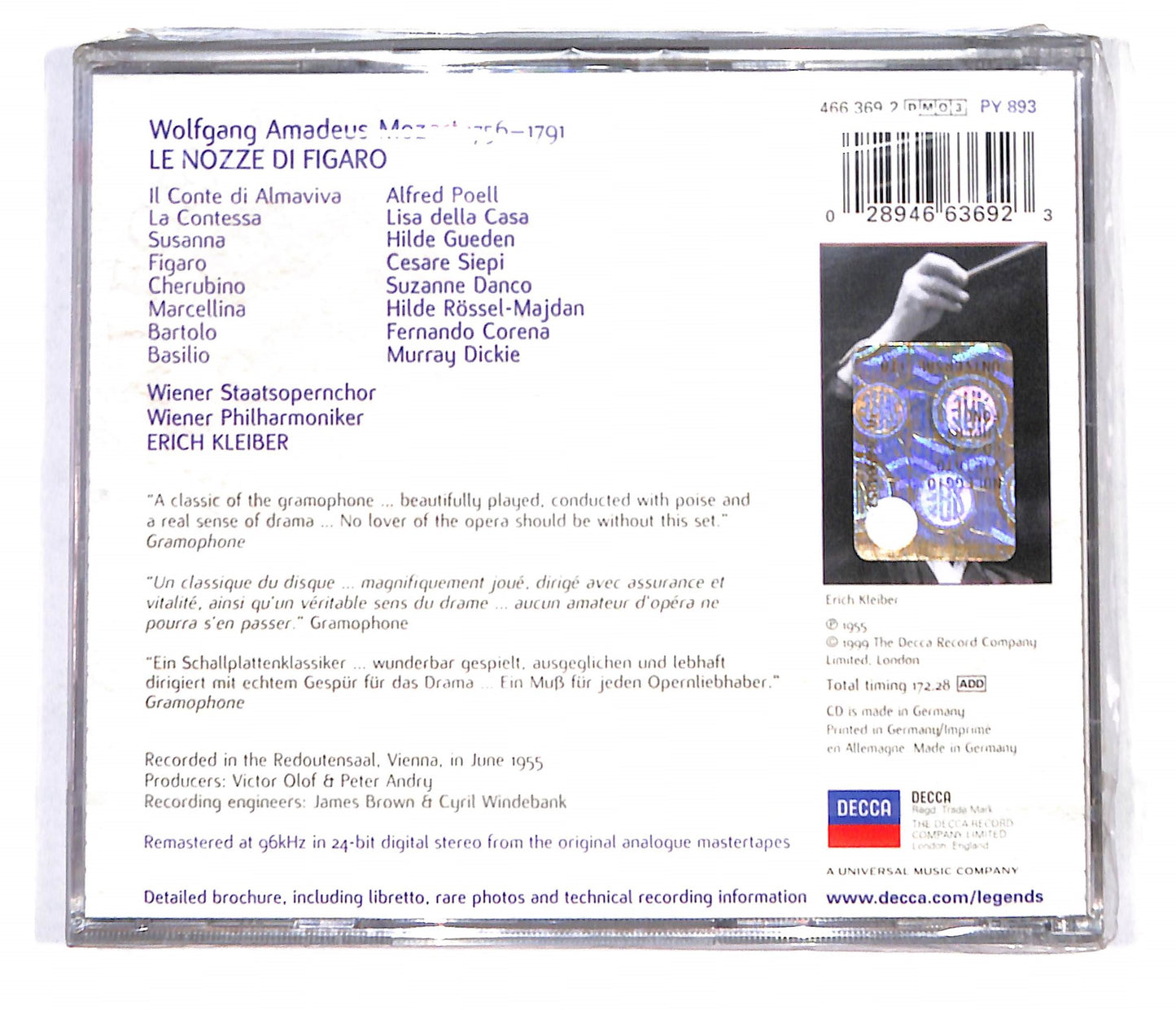 EBOND Wolfgang Amadeus Mozart - Le Nozze Di Figaro CD CB045720