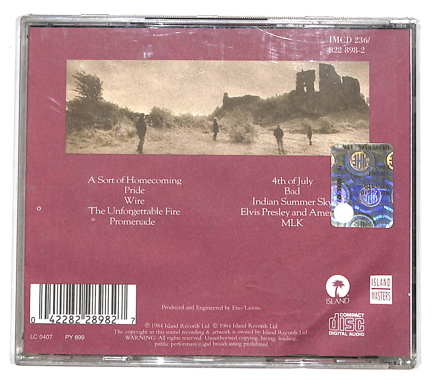 EBOND U2 - The Unforgettable Fire CD CB045733