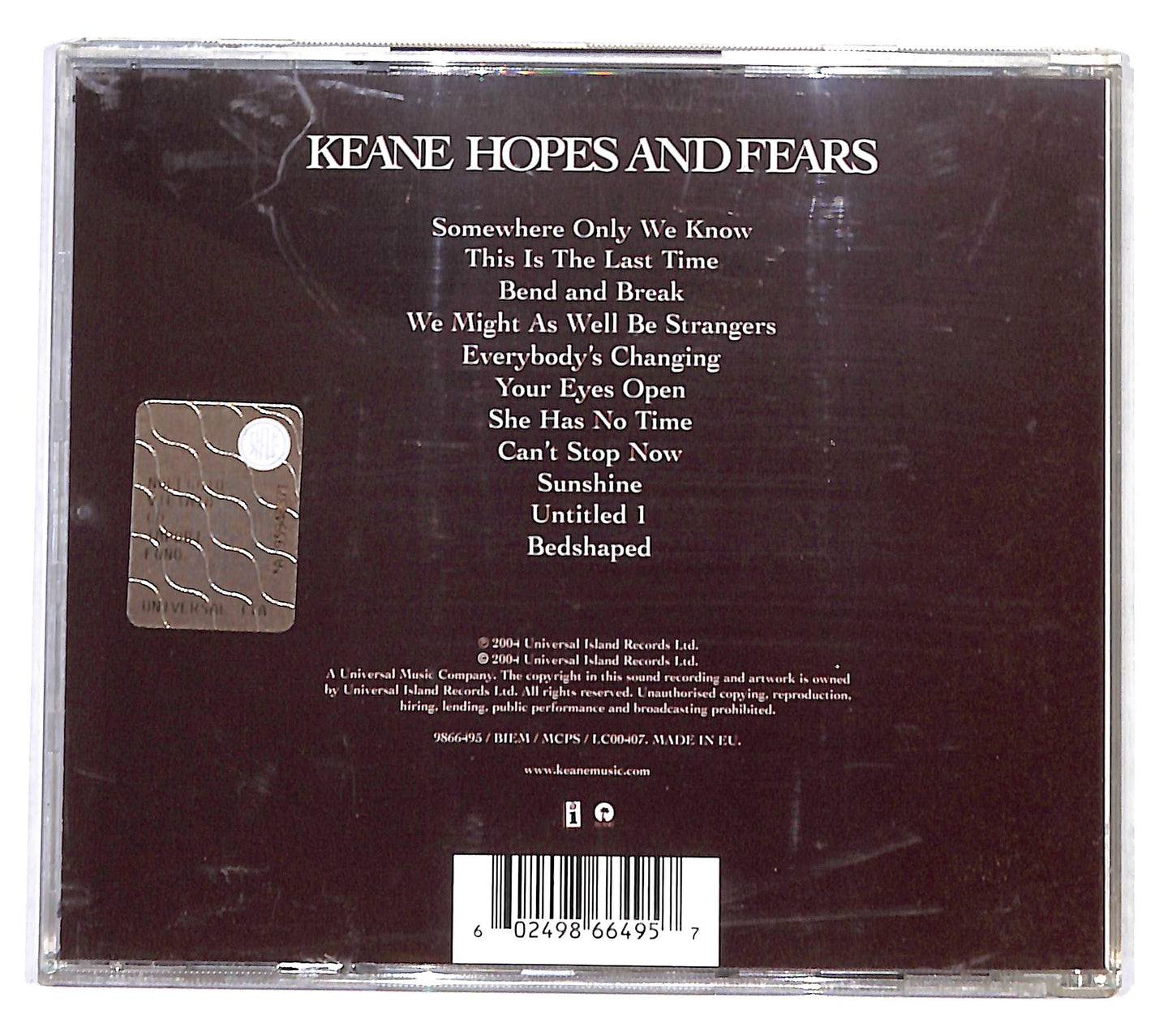 EBOND Keane - Hopes And Fears CD CB046113