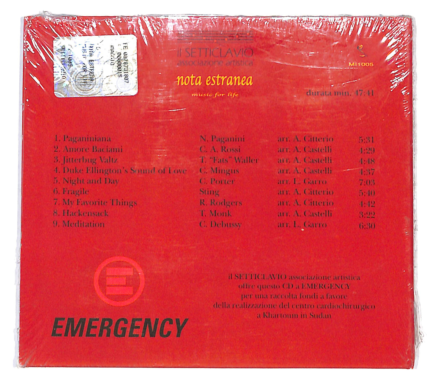 EBOND Various - nota estranea music for life DIGIPACK CD CB046146