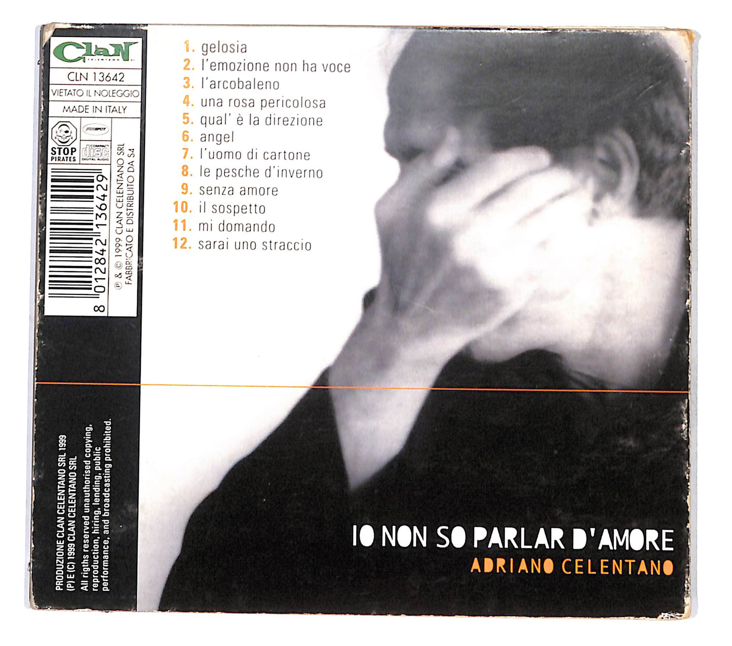 EBOND Adriano Celentano - Io Non So Parlar D'Amore DIGIPACK CD CB046162