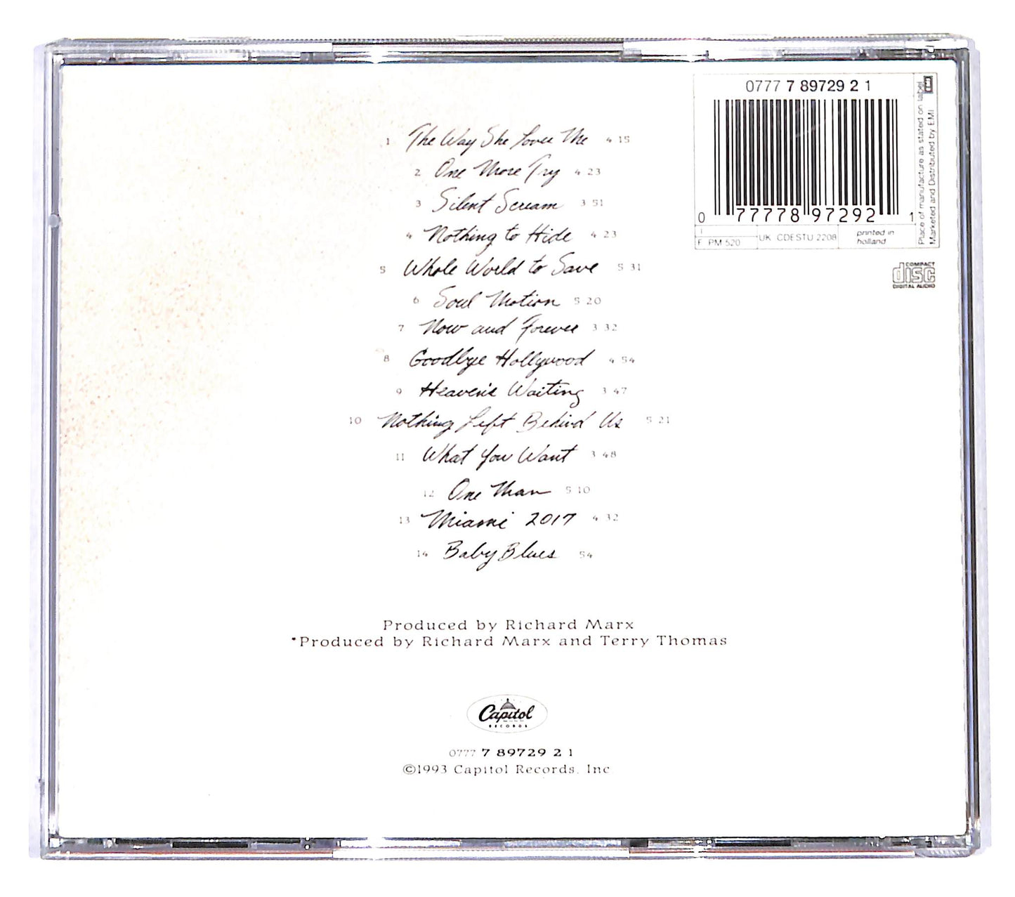 EBOND Richard Marx - Paid Vacation CD CB046418