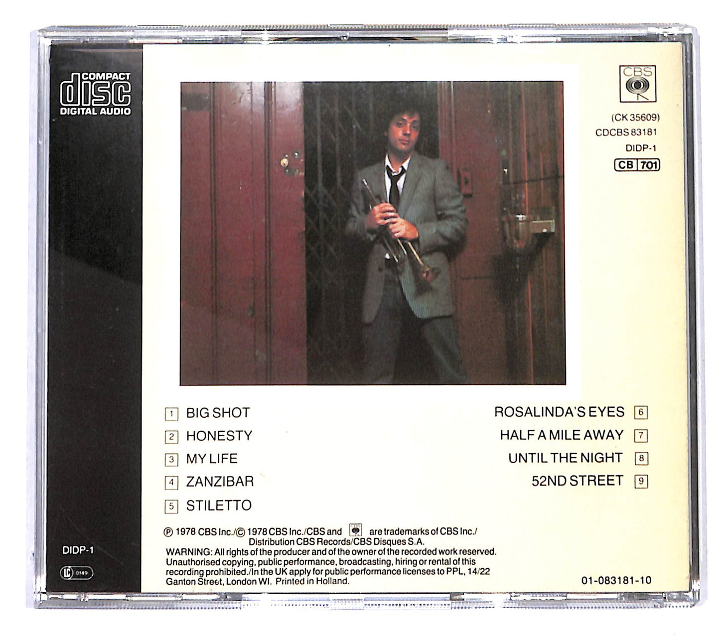 EBOND Billy Joel - 52nd Street CD CB046419