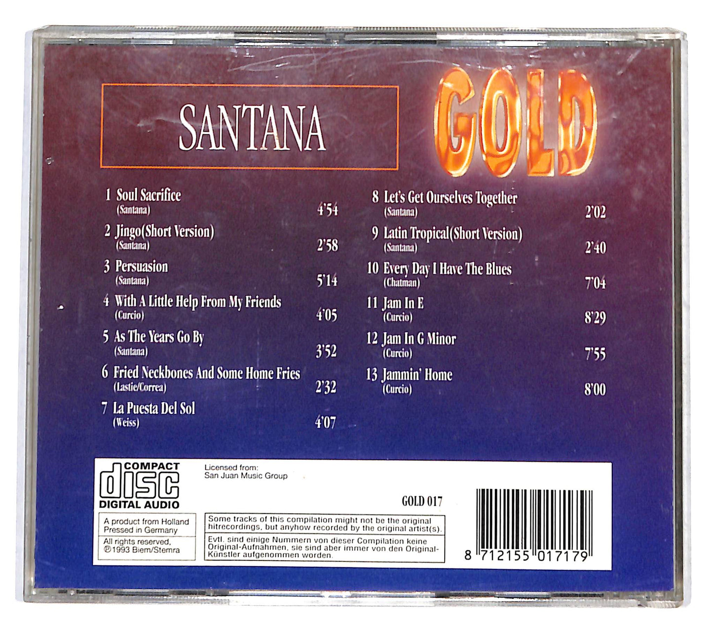 EBOND Santana - Gold CD CB046621