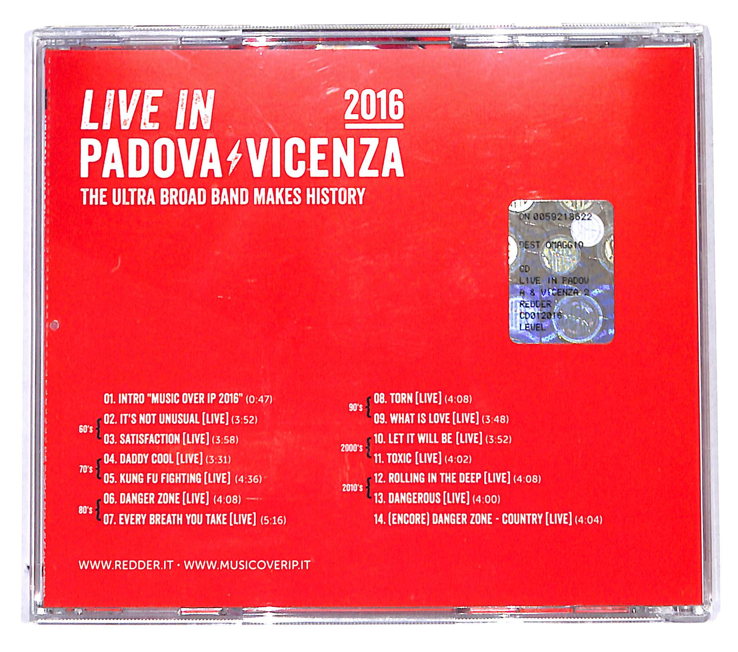 EBOND Various - Music over ip - Live in Padova Vicenza 2016 CD CB046653