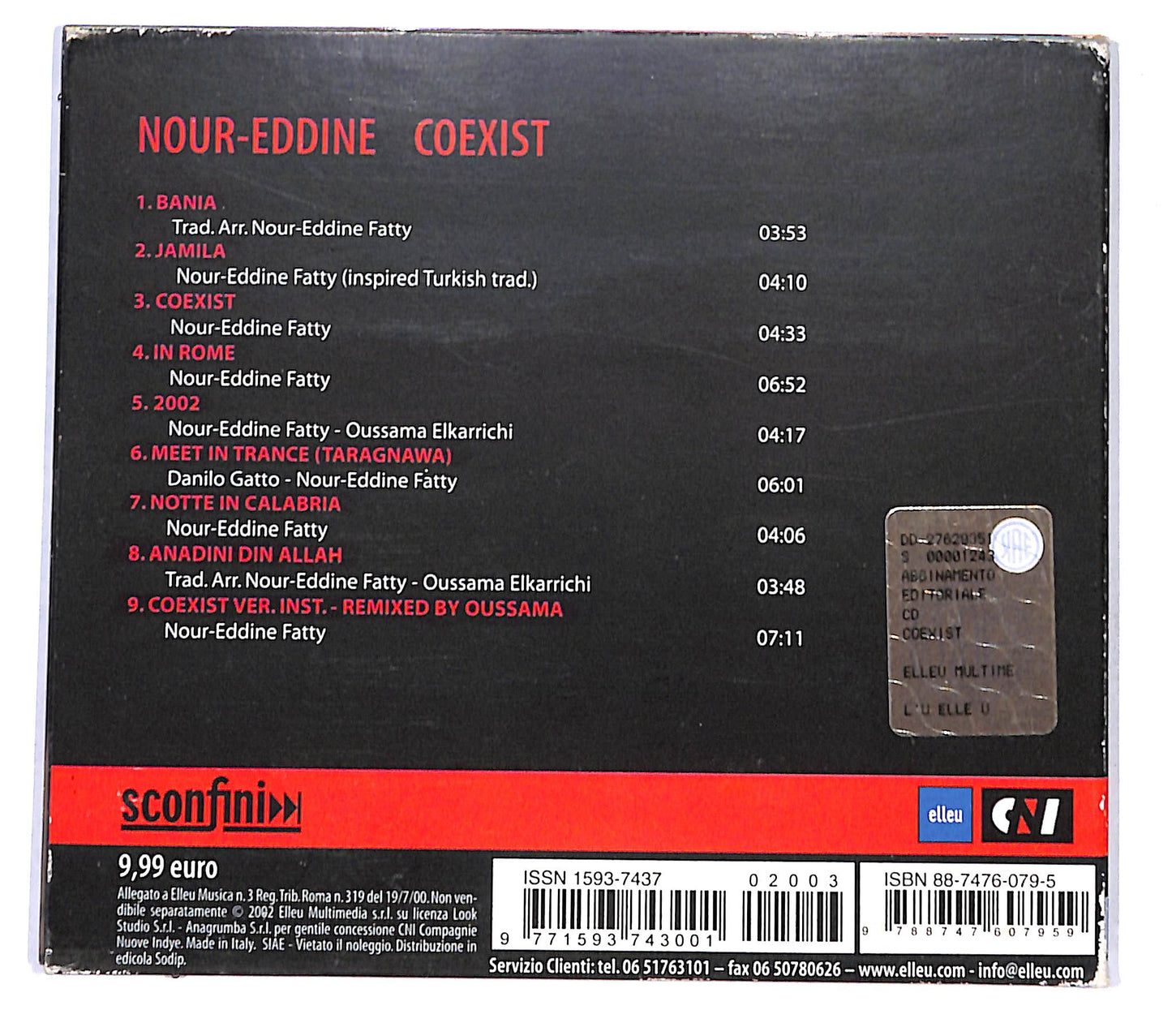 EBOND Nour-Eddine - Coexist CD CB046658