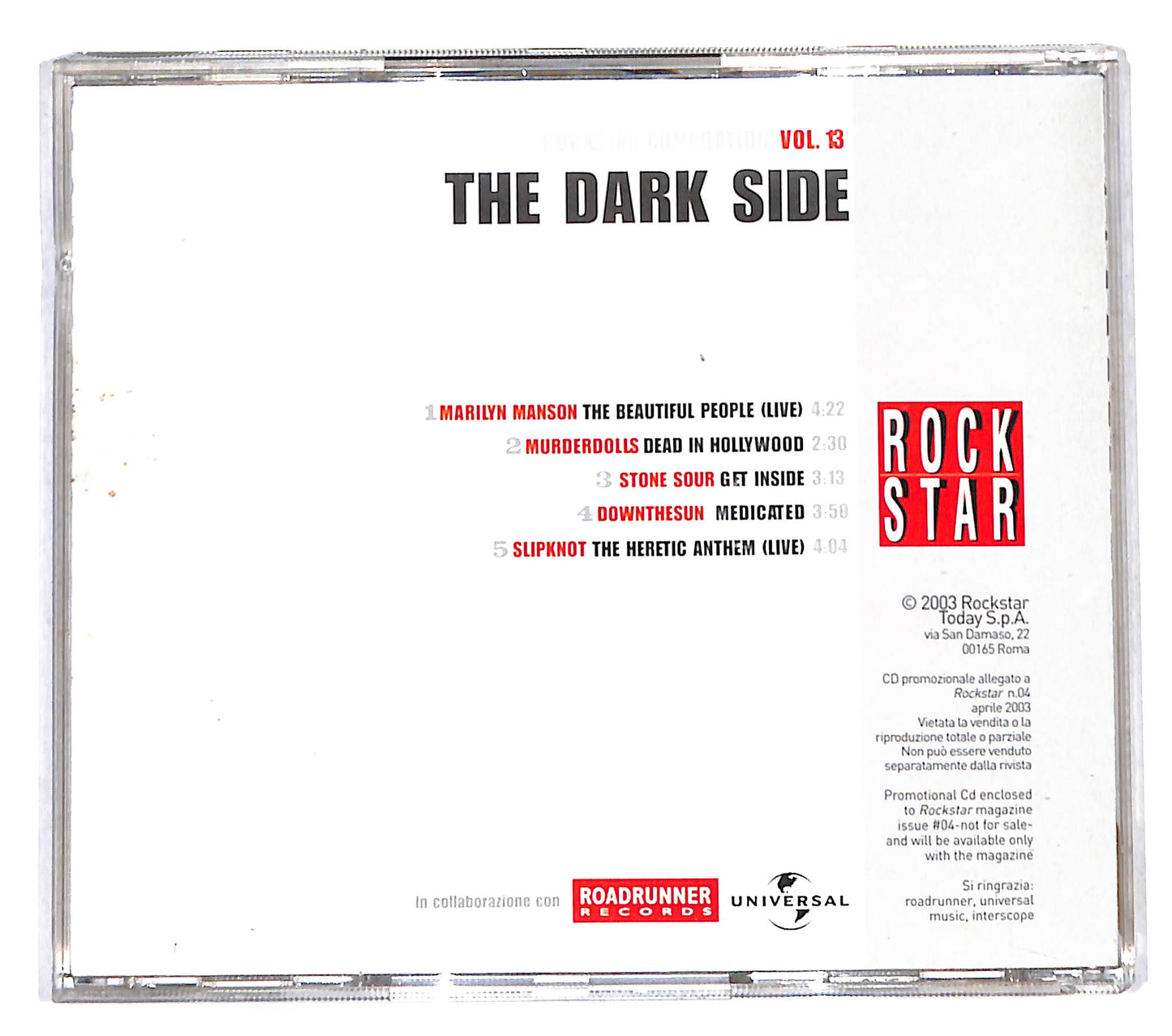 EBOND Various - Rockstar Compilation Vol. 13 - The Dark Side CD CB047203