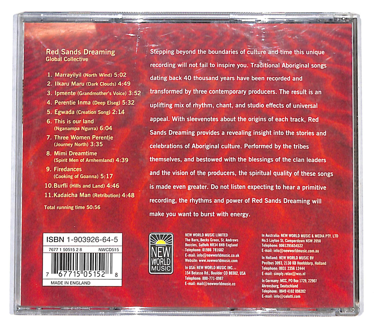 EBOND Global Collective - Red Sands Dreaming CD CB047238