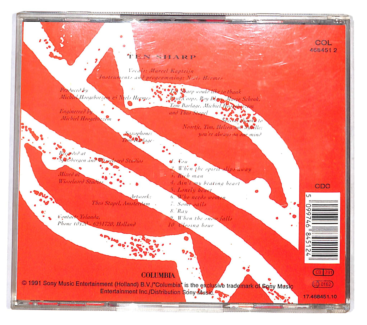 EBOND Ten Sharp - Under The Water-line CD CB047705