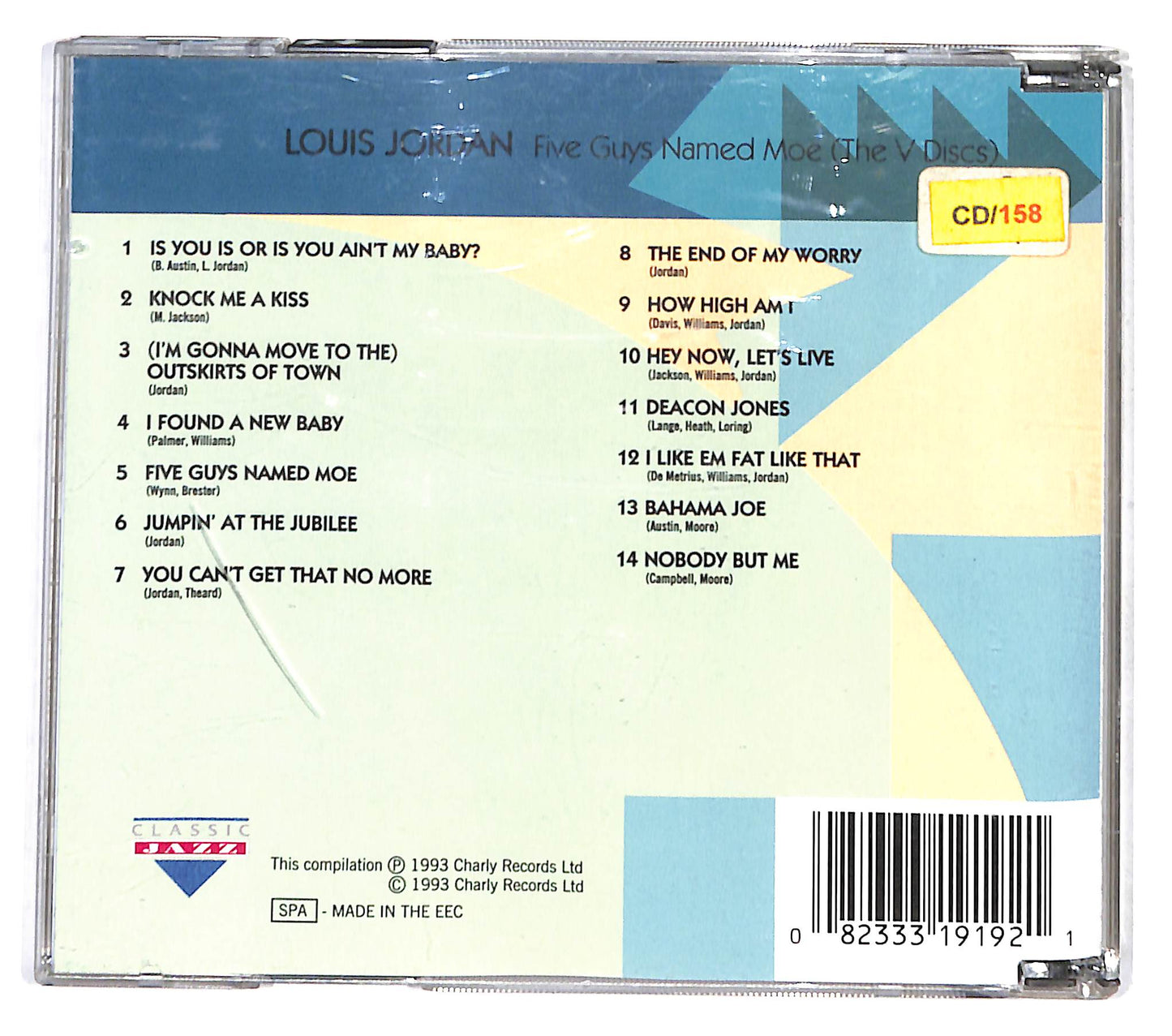 EBOND Louis Jordan - Five Guys Named Moe (The V Discs) CD CB047706