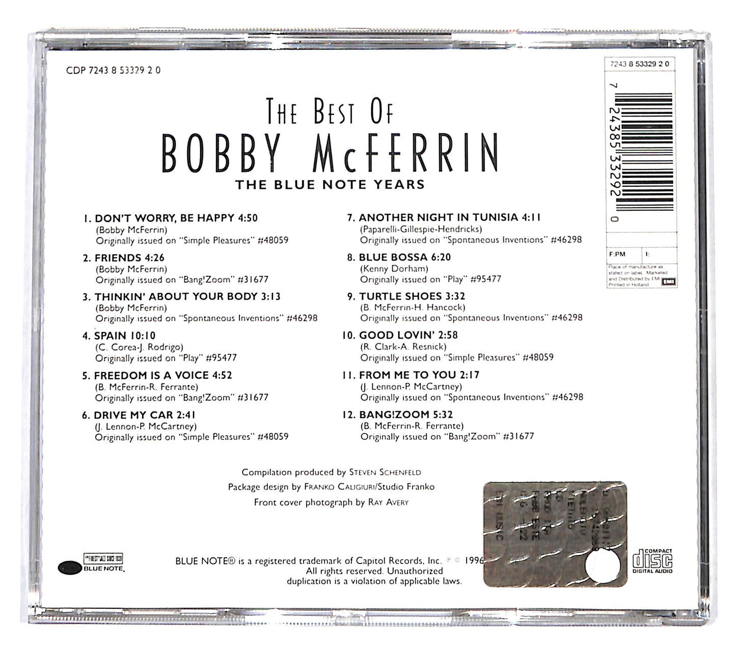 EBOND Bobby McFerrin - The Best Of Bobby McFerrin CD CB047739