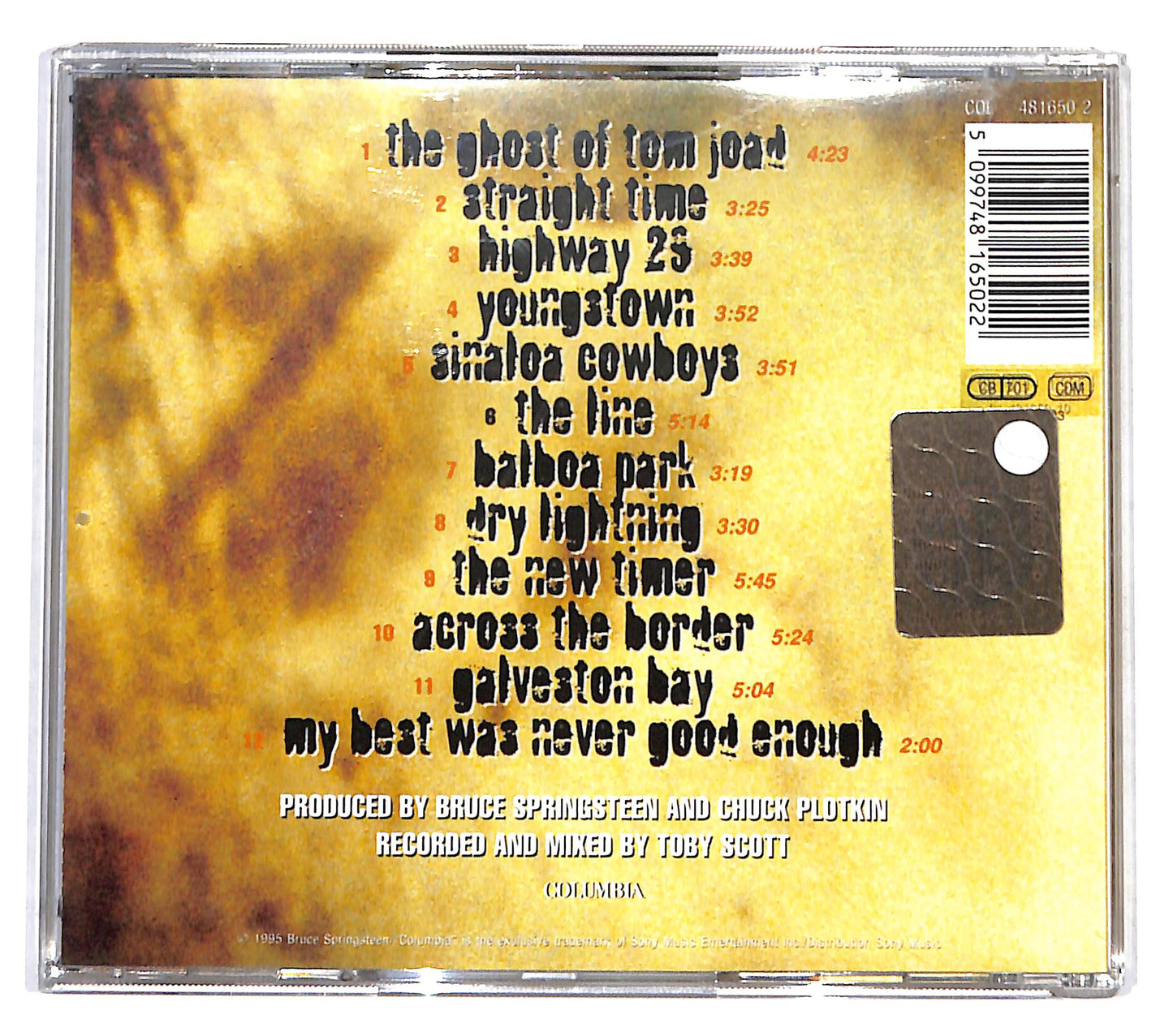 EBOND Bruce Springsteen - The Ghost Of Tom Joad CD CB047745
