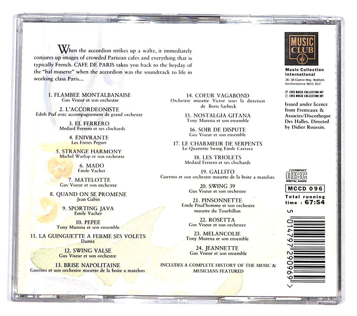 EBOND Various - Cafe De Paris -1930-41 CD CB047768