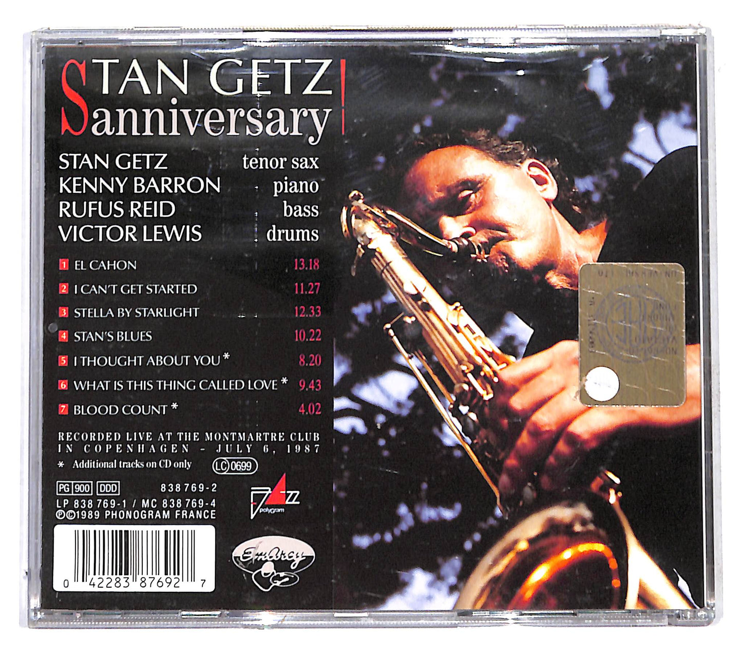 EBOND Stan Getz - Anniversary CD CB047925