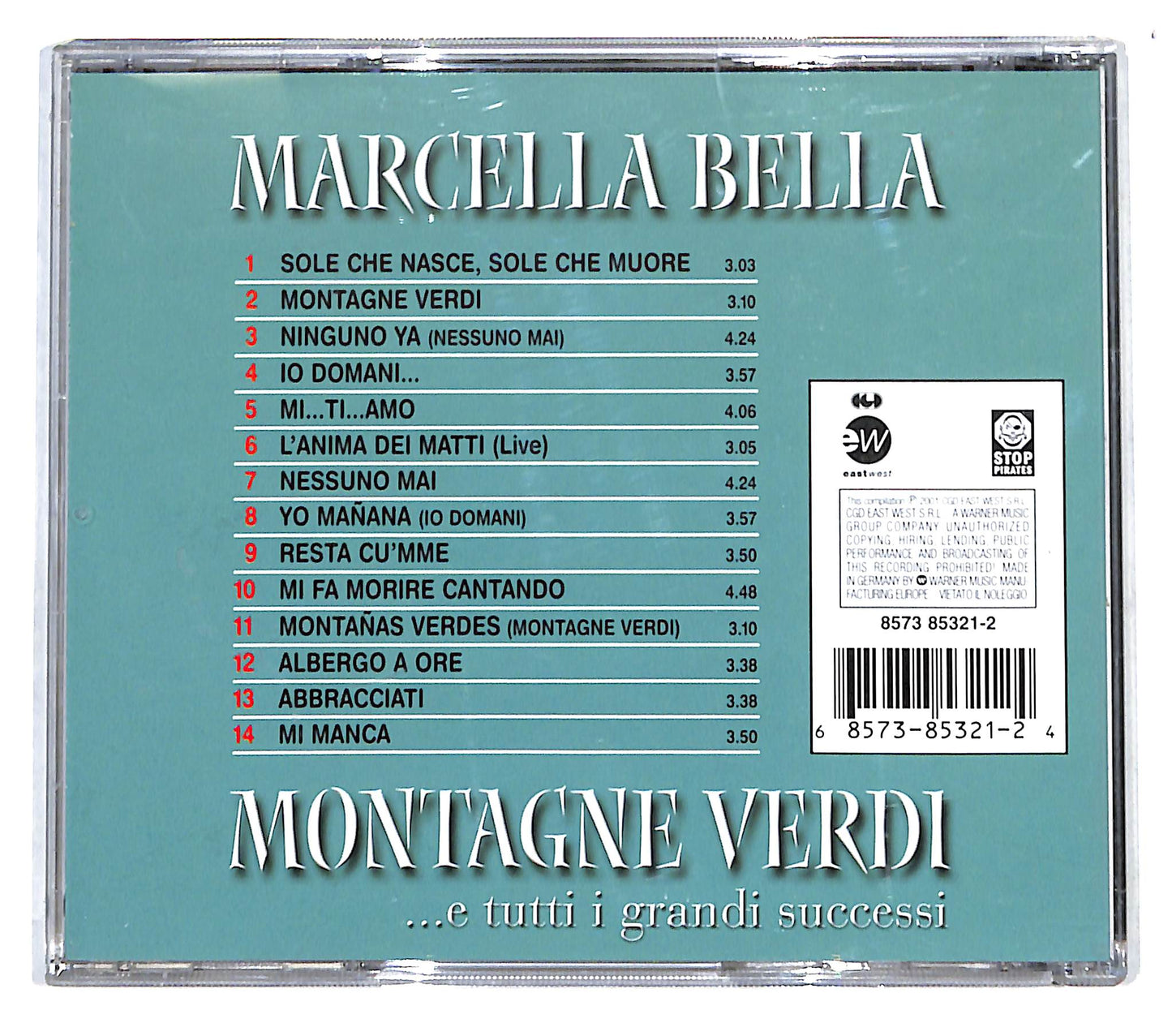 EBOND Marcella Bella - Montagne Verdi (...E Altri Successi) CD CB049218