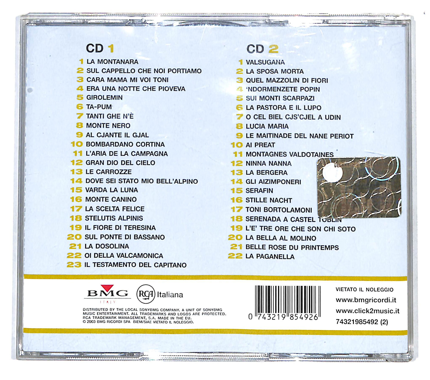 EBOND Coro Della Sat - Coro Sat CD CB049224