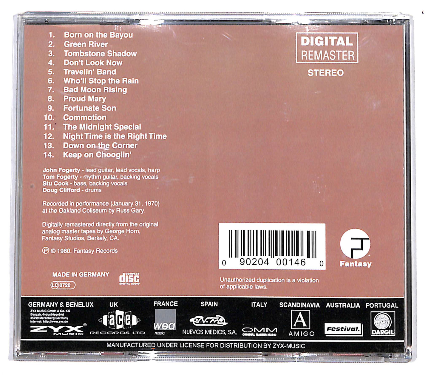 EBOND Creedence Clearwater Revival - The Concert CD CB049235