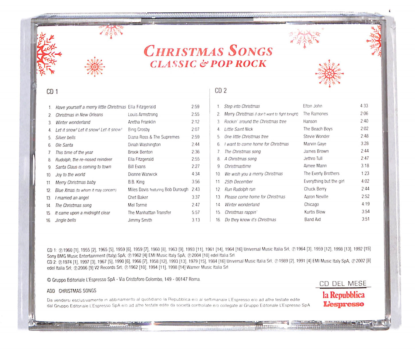 EBOND Various - Christmas Songs Classic & Pop CD CB049242