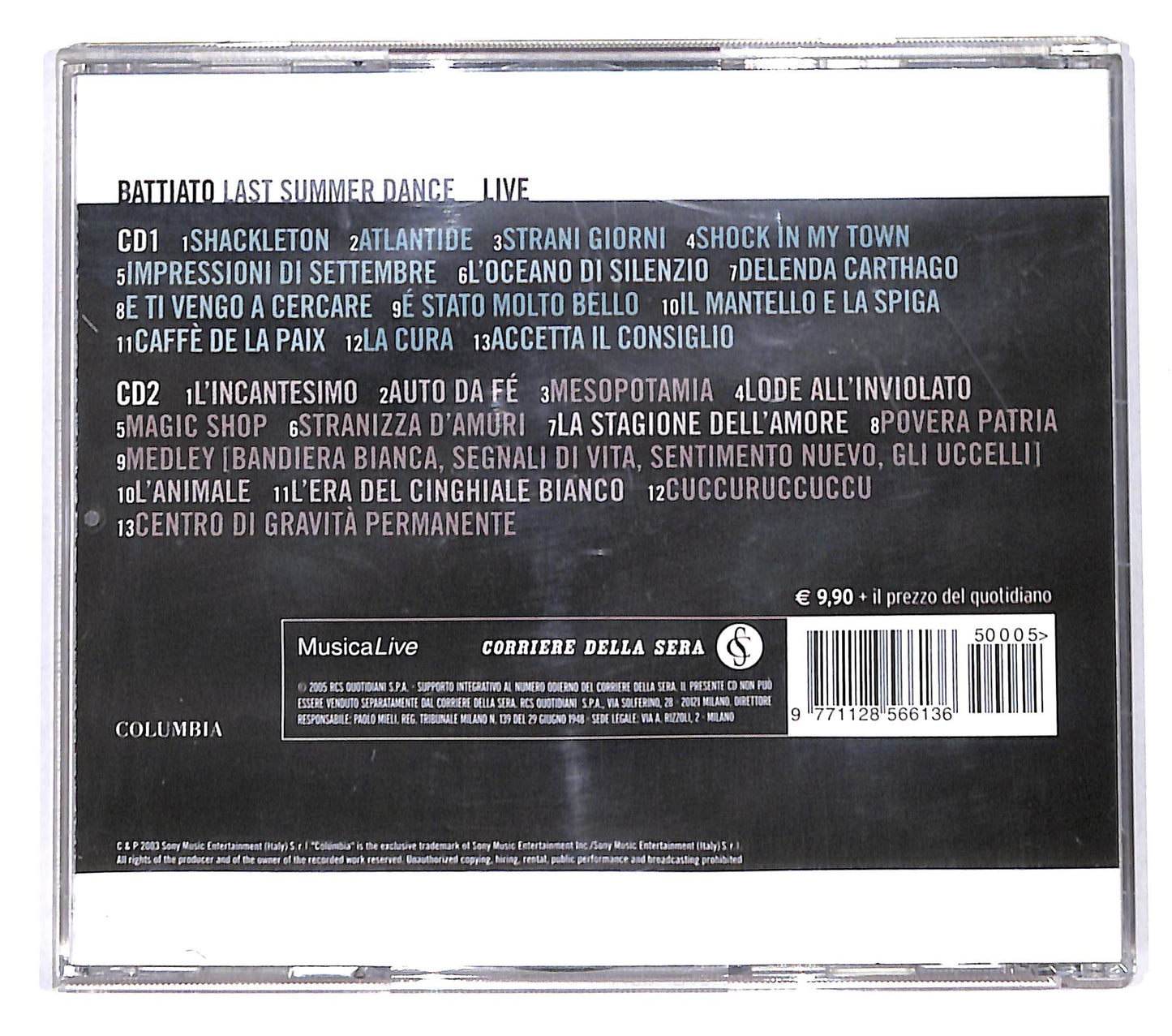 EBOND Battiato - Last Summer Dance EDITORIALE CD CB050632