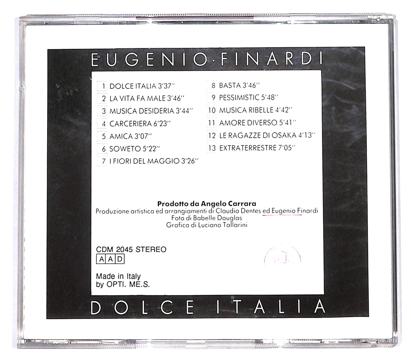 EBOND Eugenio Finardi - Dolce Italia CD CB050644