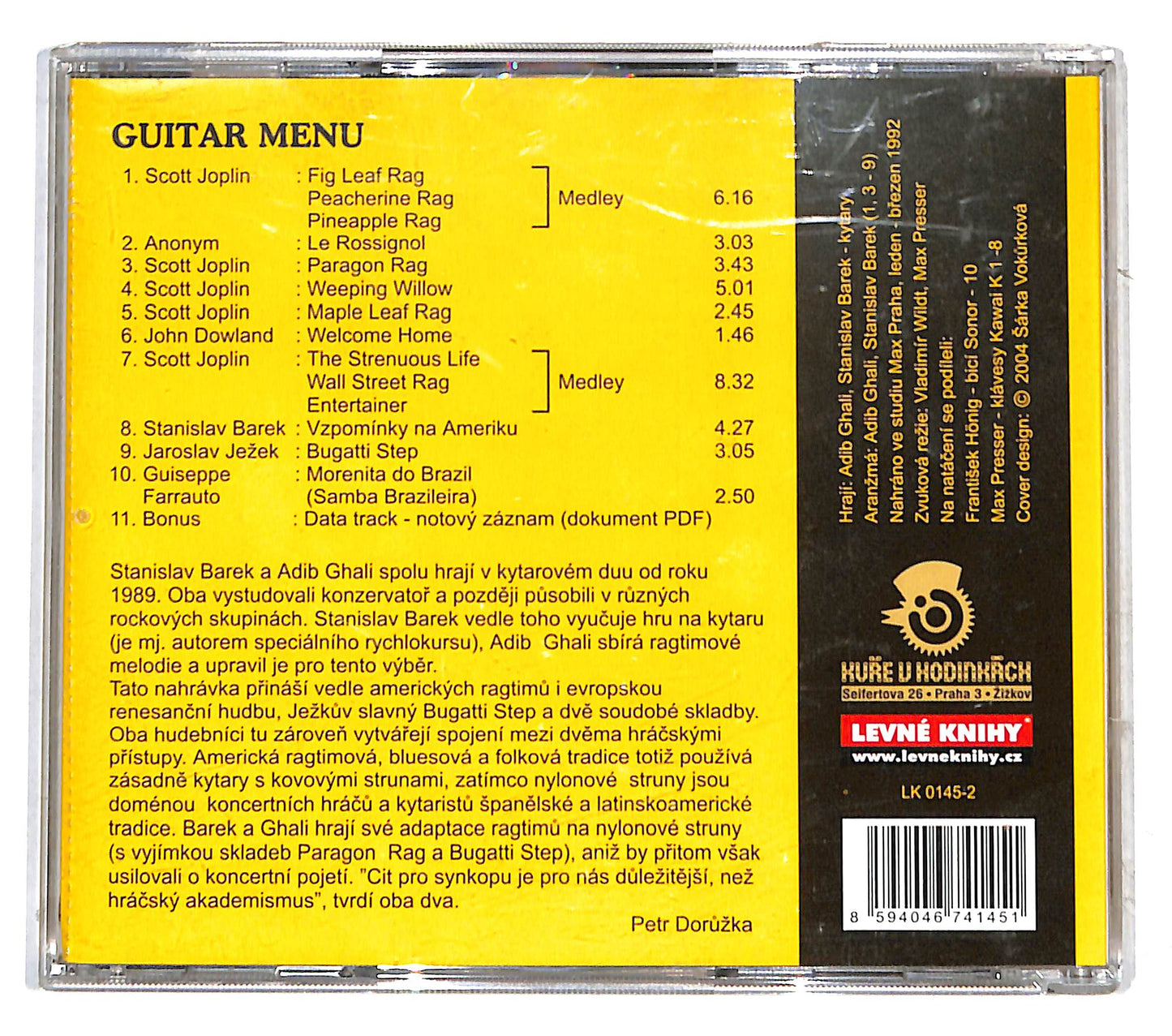EBOND Stanislav Barek & Adib Ghali - Ragtime Guitar CD CB050813