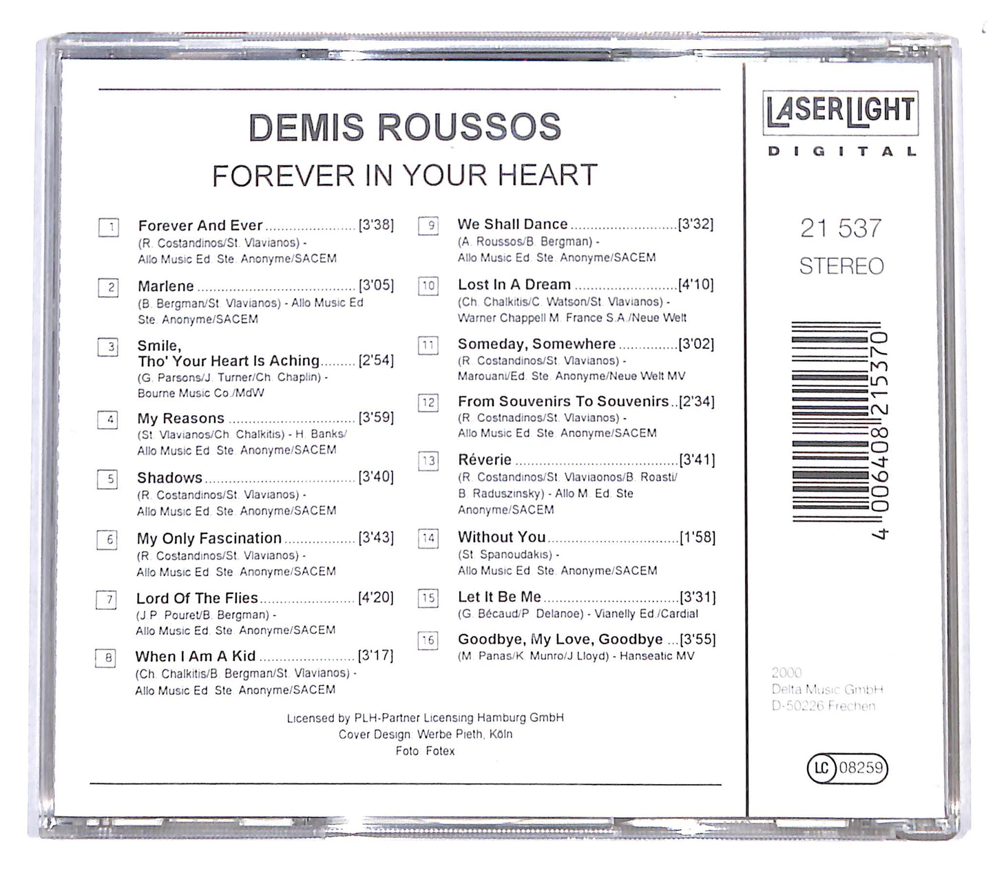 EBOND Demis Roussos - Forever In Your Heart CD CB051422
