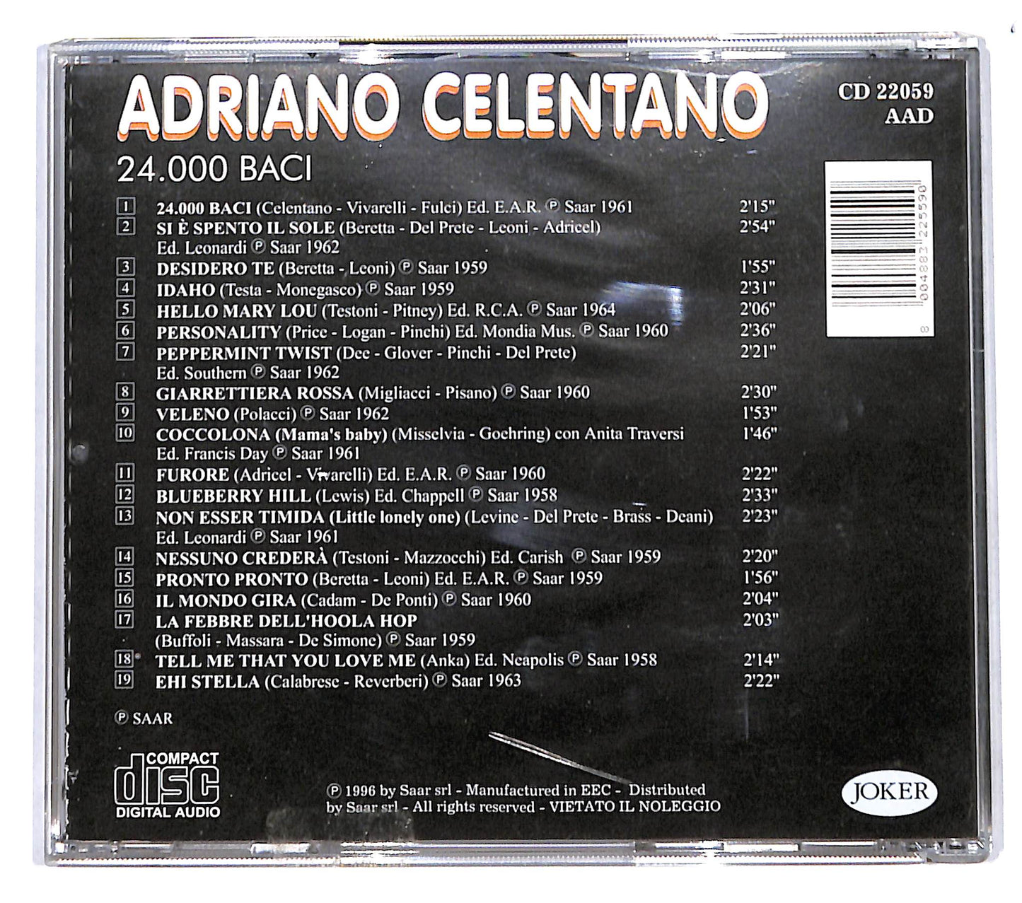 EBOND Adriano Celentano - 24.000 Baci CD CB051431