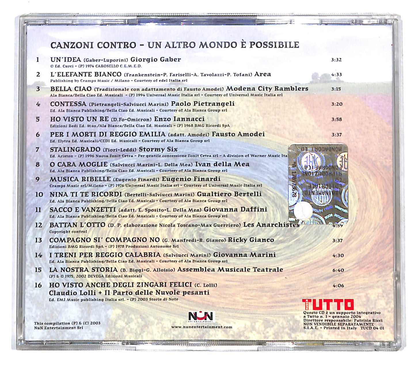 EBOND Various - Canzoni Contro Un Altro Mondo E' Possibile CD CB051620
