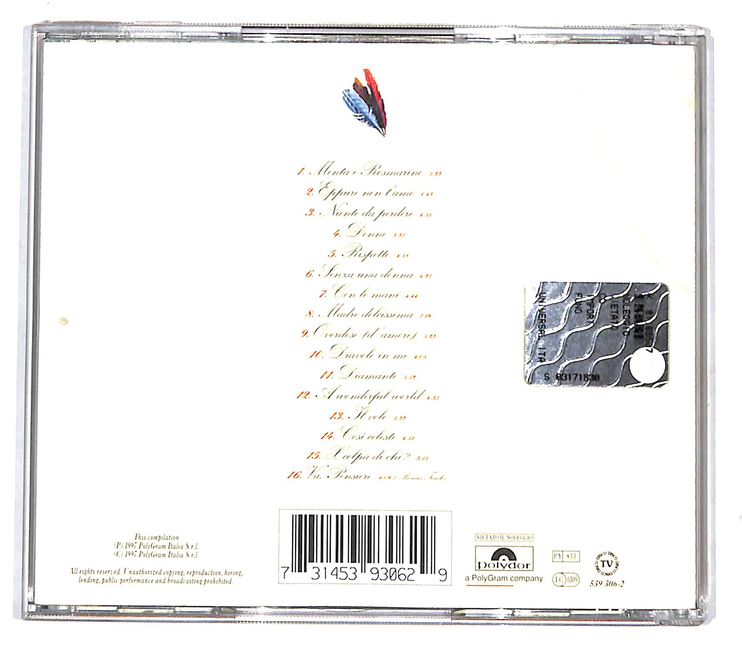 EBOND The Best Of Zucchero Sugar Fornaciari's Greatest Hits CD CB051644
