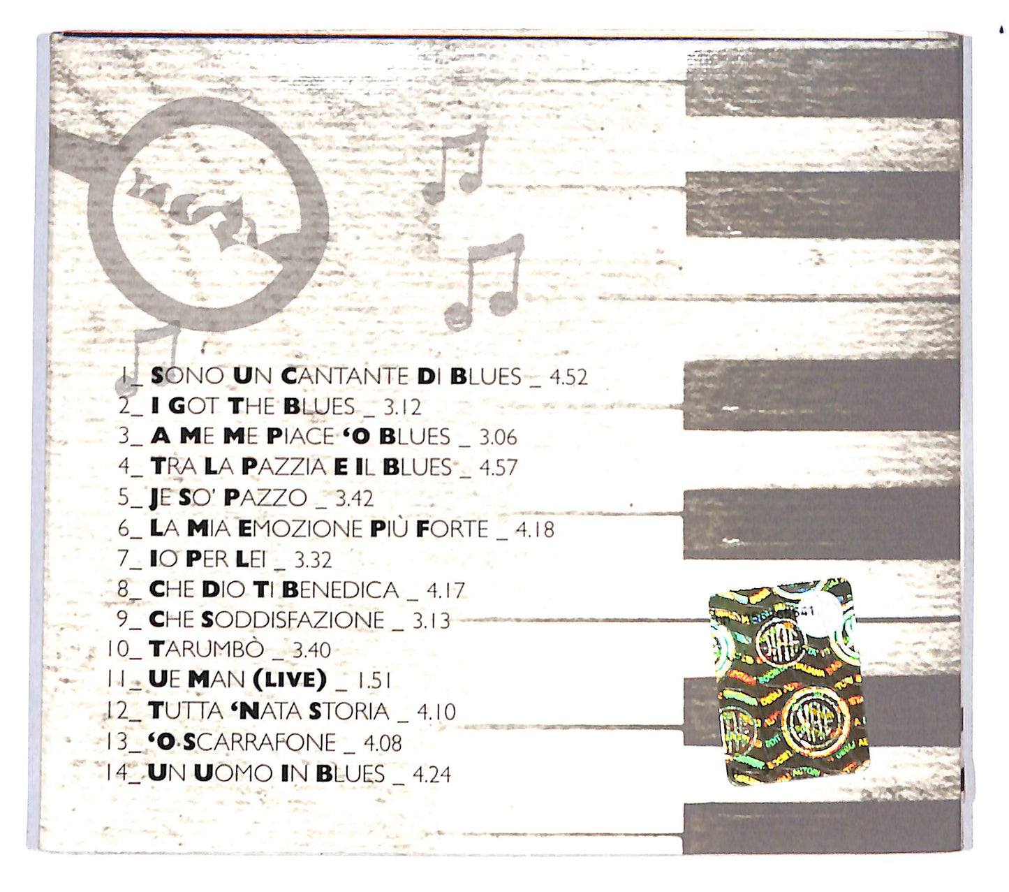 EBOND Pino Daniele - Sono un cantante di Blues EDITORIALE DIGIPACK CD CB053301