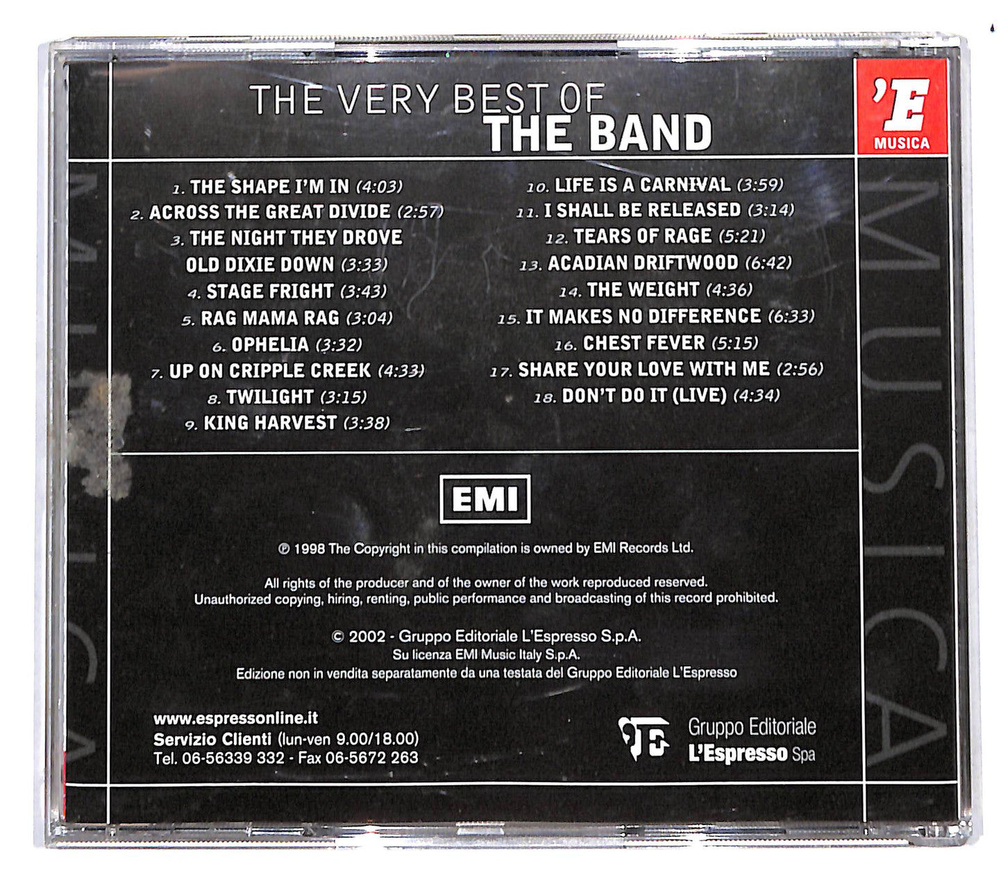 EBOND The Band - The Very Best Of The Band EDITORIALE CD CB053307