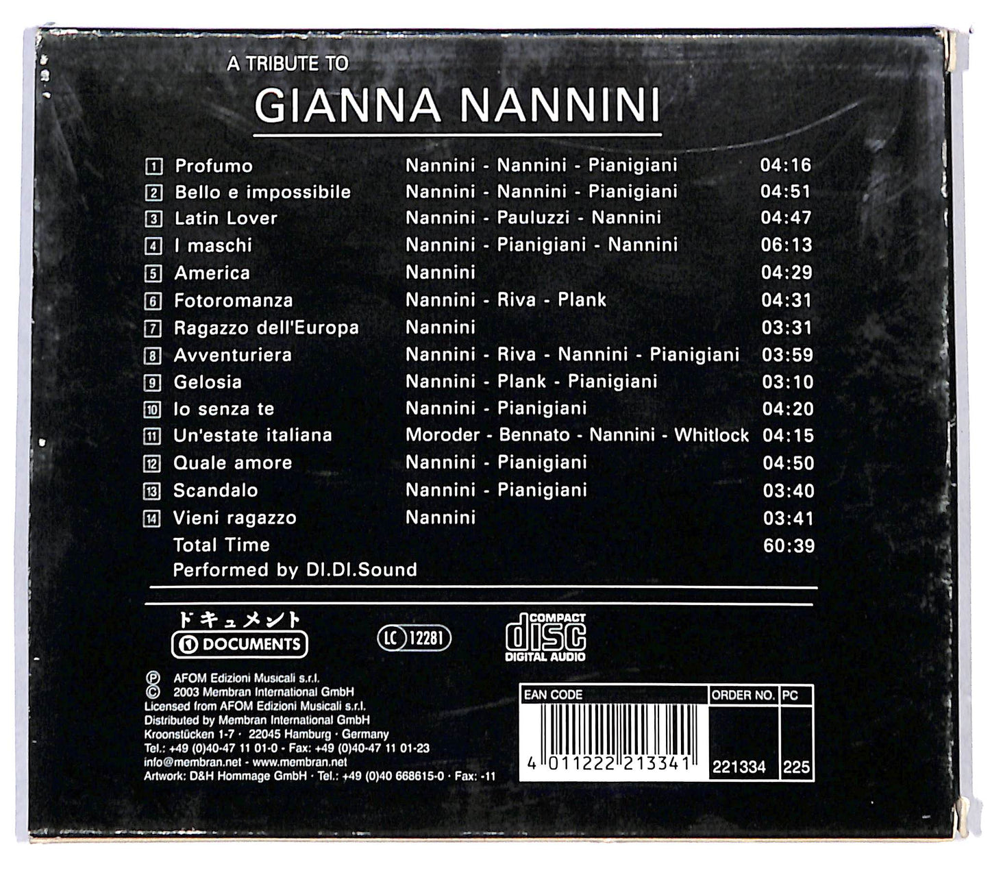 EBOND Gianna Nannini - Tribute to Gianna Nannini CD CB053322