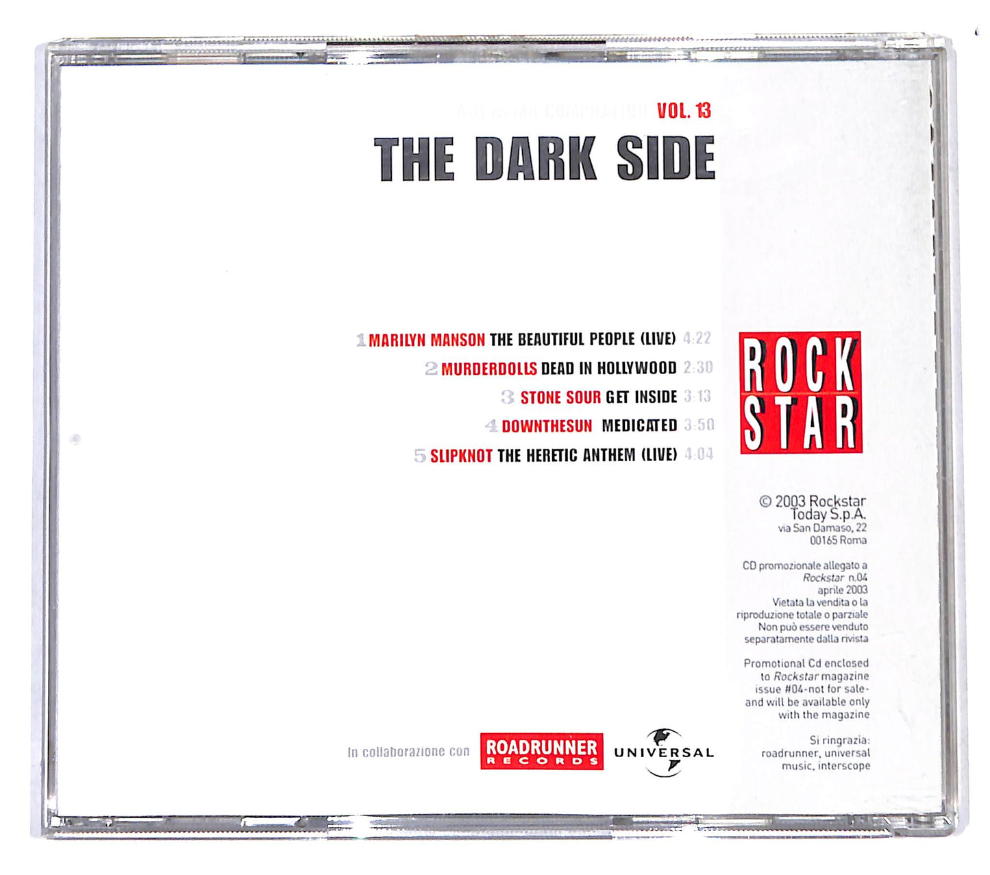 EBOND Various - Rockstar Compilation Vol. 13 The Dark side CD CB053355